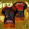 Metallica Concert Tour M72 World Tour June 20 2025 Santa Clara Levi’s Stadium 3D AOP Shirt