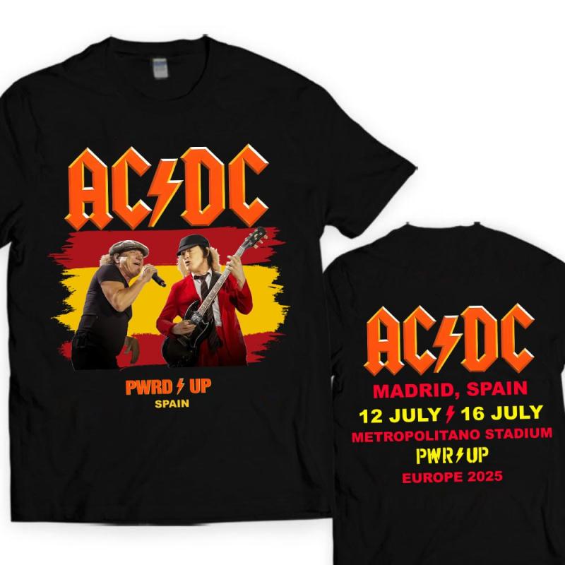 Spain Madric3 PWR ACDC UP Tour 2025 Unisex T-Shirt